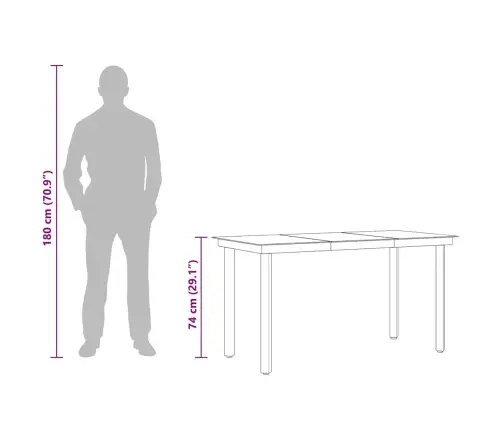 Sodo Valgomojo Stalas, Juodas, 140X70X74cm Plienas Ir Stiklas