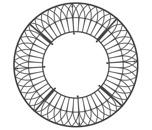 Puu Ümber Paigaldatav Pink, Ø160 cm Must, Teras