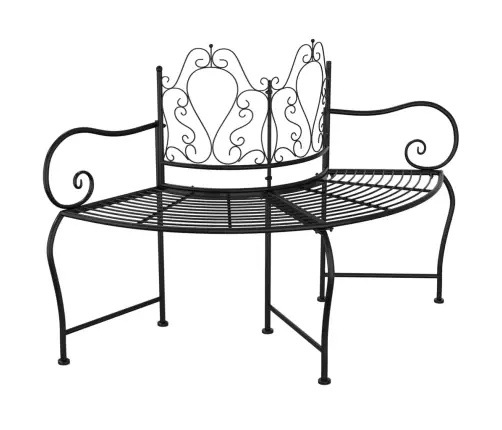 Sols, Uzstādāms Ap Koku, 150 Cm, Melns Tērauds Vidaxl