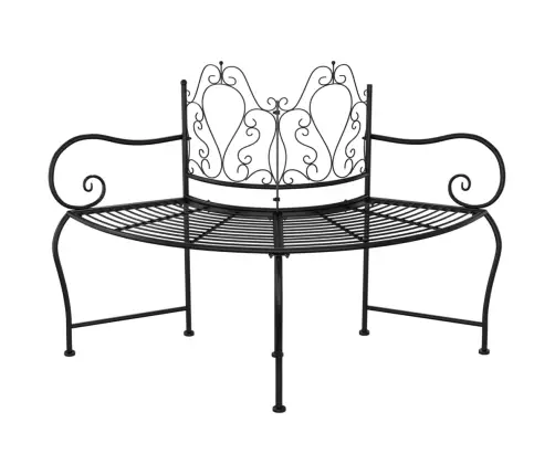 Sols, Uzstādāms Ap Koku, 150 Cm, Melns Tērauds Vidaxl