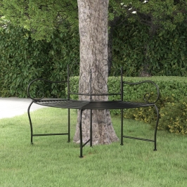 Sols, Uzstādāms Ap Koku, 150 Cm, Melns Tērauds Vidaxl