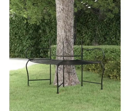 Sols, Uzstādāms Ap Koku, 150 Cm, Melns Tērauds Vidaxl