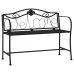 Divvietīgs Dārza Sols, 104 Cm, Melns, Tērauds Vidaxl