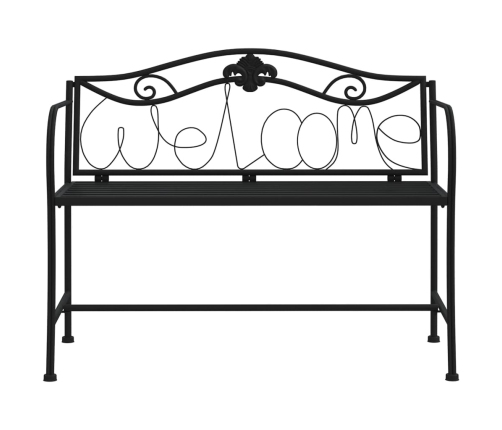 Divvietīgs Dārza Sols, 104 Cm, Melns, Tērauds Vidaxl