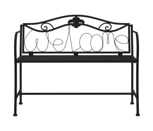 Divvietīgs Dārza Sols, 104 Cm, Melns, Tērauds Vidaxl