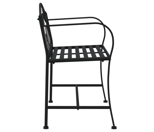 Divvietīgs Dārza Sols, 104 Cm, Melns, Tērauds Vidaxl