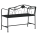 Divvietīgs Dārza Sols, 104 Cm, Melns, Tērauds Vidaxl