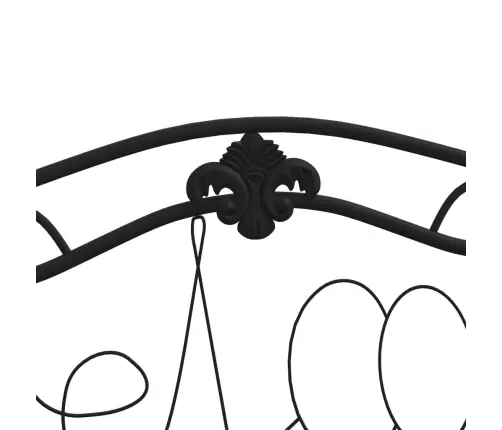 Divvietīgs Dārza Sols, 104 Cm, Melns, Tērauds Vidaxl