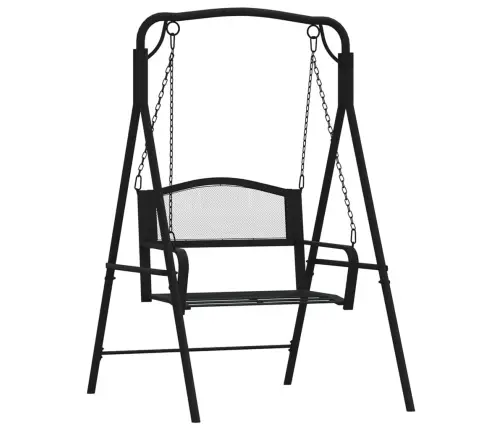 Šūpuļsols, 124 Cm, Melns Tērauds Vidaxl