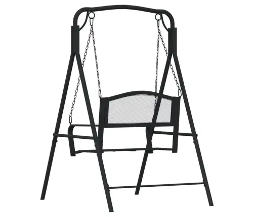 Šūpuļsols, 124 Cm, Melns Tērauds Vidaxl