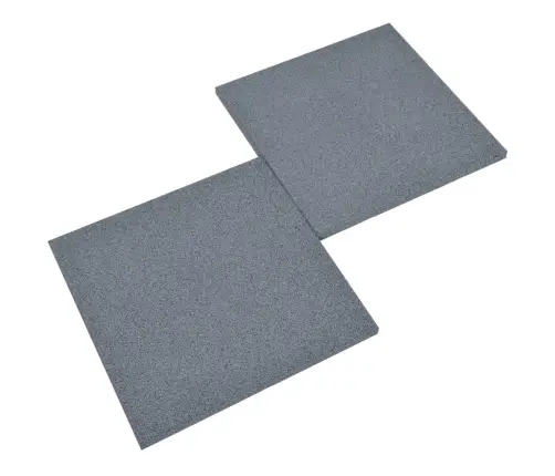 Drošības Flīzes, 12 Gab., 50X50X3 Cm, Gumija, Pelēkas Vidaxl