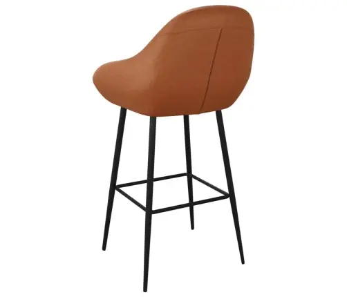 Bāra Krēsli, 2 Gab., Gaiši Brūna Mākslīgā Āda Vidaxl