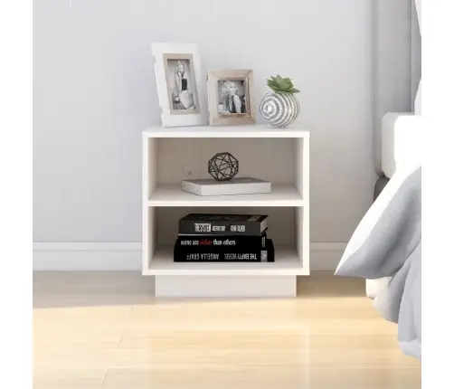 Öökapid 2 Tk, Valge, 40X34X40 cm Männipuit