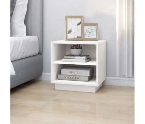 Öökapid 2 Tk, Valge, 40X34X40 cm Männipuit