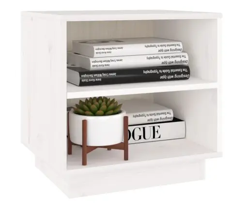 Öökapid 2 Tk, Valge, 40X34X40 cm Männipuit