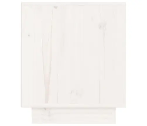 Öökapid 2 Tk, Valge, 40X34X40 cm Männipuit