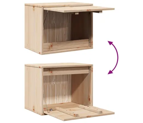 Sieninė Spintelė, 45X30X35cm Pušies Medienos Masyvas