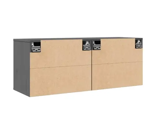 Seinakapid 2 Tk, Hall, 45X30X35 cm Männipuit