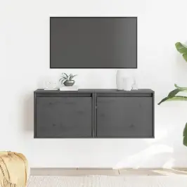 Seinakapid 2 Tk, Hall, 45X30X35 cm Männipuit