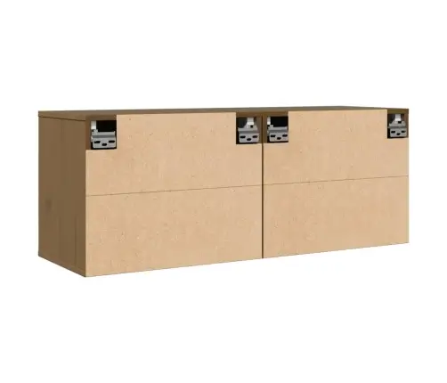 Sieninės Spintelės, 2Vnt., Medaus Rudos, 45X30X35cm Pušis Sieninės Spintelės, 2Vnt., Medaus Rudos, 45X30X35cm Pušis