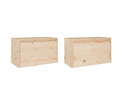 Seinakapid 2 Tk, 60X30X35 cm Männipuit Seinakapid 2 Tk, 60X30X35 cm Männipuit