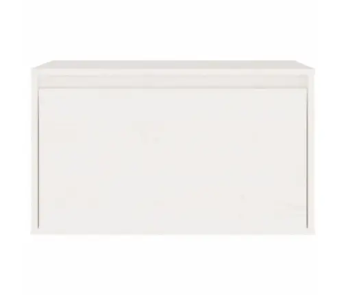 Sieninė Spintelė, Balta, 60X30X35cm Pušies Medienos Masyvas