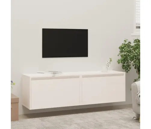 Seinakapid 2 Tk, Valge 60X30X35 cm Männipuit