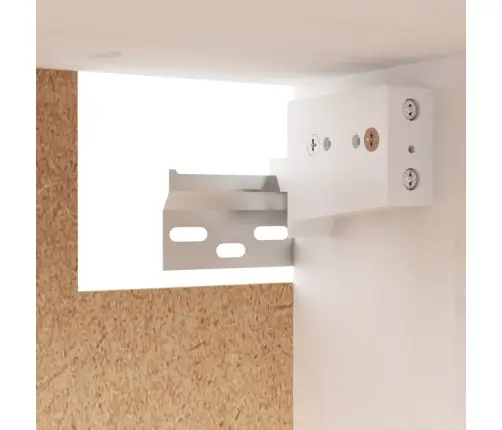 Seinakapid 2 Tk, Valge 60X30X35 cm Männipuit