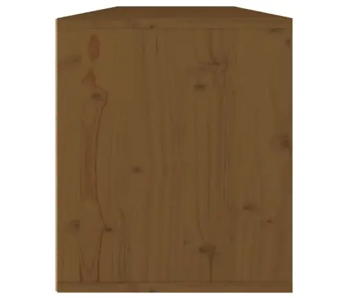 Sienas Skapīši, 2 Gab., Brūni, 60X30X35 Cm, Priedes Masīvkoks Vidaxl