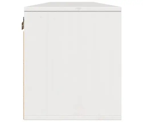 Sienas Skapīši, 2 Gab., Balti, 80X30X35 Cm, Priedes Masīvkoks Vidaxl