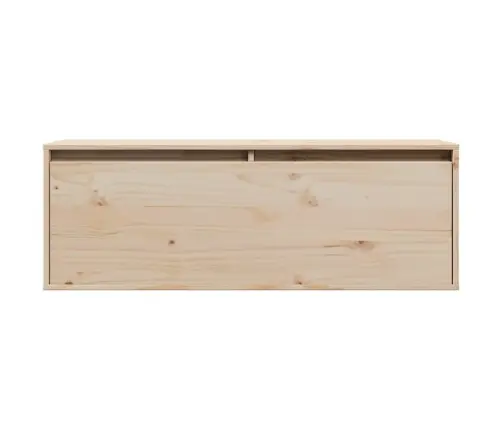 Sienas Skapītis, 100X30X35 Cm, Priedes Masīvkoks Vidaxl