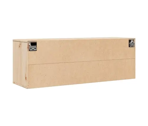 Sienas Skapītis, 100X30X35 Cm, Priedes Masīvkoks Vidaxl