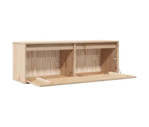 Sienas Skapītis, 100X30X35 Cm, Priedes Masīvkoks Vidaxl