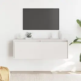 Sienas Skapītis, Balts, 100X30X35 Cm, Priedes Masīvkoks Vidaxl