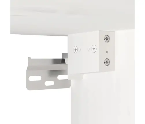 Seinakapid, 2 Tk, Valge, 100X30X35 cm Männipuit