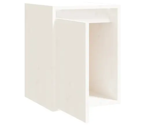 Sieninė Spintelė, Balta, 30X30X40cm Pušies Masyvas