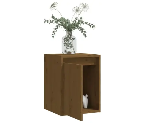 Sienas Skapīši, 2 Gab., Brūni, 30X30X40 Cm, Priedes Masīvkoks Vidaxl