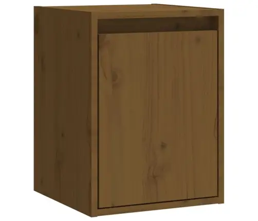 Sienas Skapīši, 2 Gab., Brūni, 30X30X40 Cm, Priedes Masīvkoks Vidaxl
