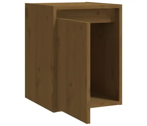 Sienas Skapīši, 2 Gab., Brūni, 30X30X40 Cm, Priedes Masīvkoks Vidaxl