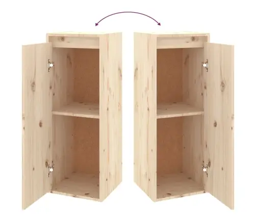 Sienas Skapītis, 30X30X80 Cm, Priedes Masīvkoks Vidaxl