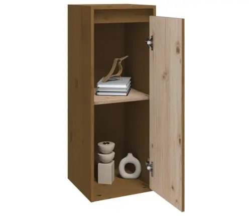 Sienas Skapīši, 2 Gab., Brūni, 30X30X80 Cm, Priedes Masīvkoks Vidaxl