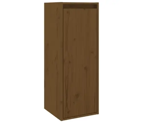 Sienas Skapīši, 2 Gab., Brūni, 30X30X80 Cm, Priedes Masīvkoks Vidaxl