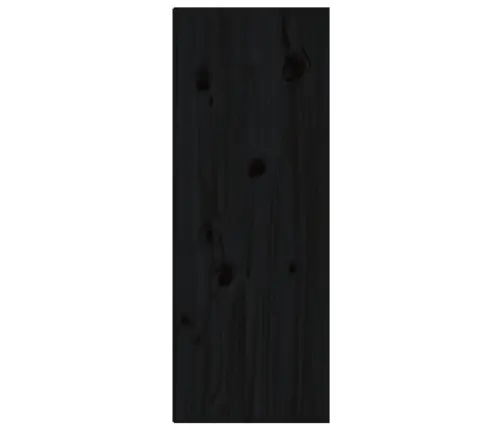 Sieninės Spintelės, 2Vnt., Juodos, 30X30X80cm Pušies Masyvas