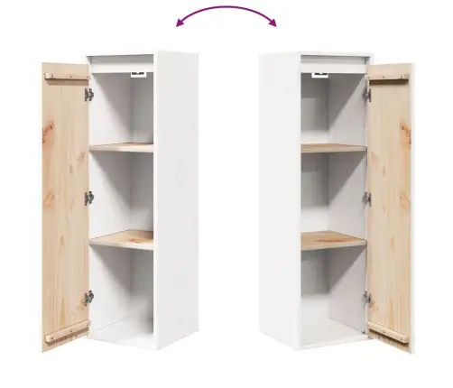 Seinakapp, Valge, 30 X 30 X 100 cm Täismännipuit