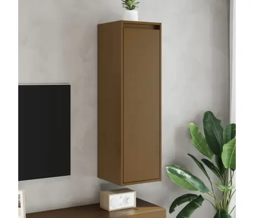 Sienas Skapītis, Medus Brūns, 30X30X100 Cm, Priedes Masīvkoks Vidaxl