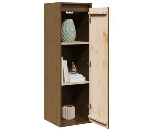 Sienas Skapītis, Medus Brūns, 30X30X100 Cm, Priedes Masīvkoks Vidaxl