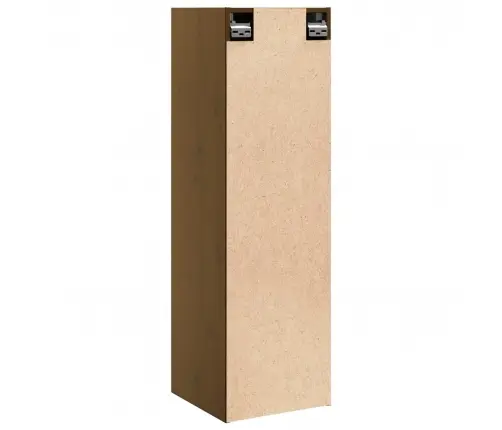 Sienas Skapīši, 2 Gab., Brūni, 30X30X100 Cm, Priedes Masīvkoks Vidaxl