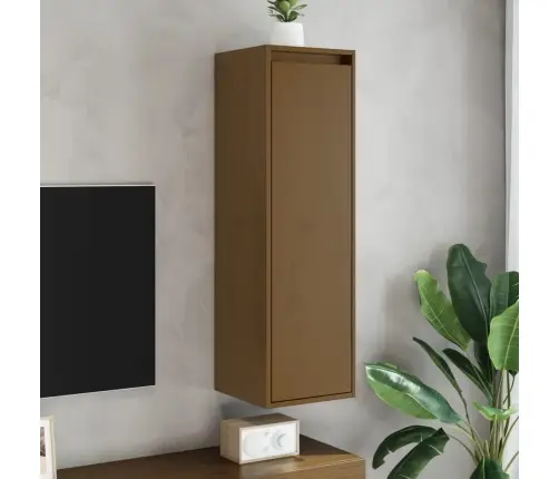 Sienas Skapīši, 2 Gab., Brūni, 30X30X100 Cm, Priedes Masīvkoks Vidaxl
