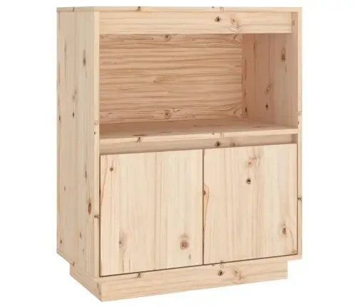 Šoninė Spintelė, 60X34X75cm Pušies Medienos Masyvas