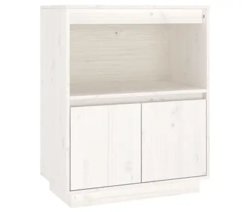 Puhvetkapp, Valge, 60X34X75 cm Toekas Männipuit